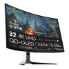 Dell Alienware AW3225QF 32" 4K Ultra HD QD-OLED FreeSync Premium Height Adjustable Curved Gaming Monitor