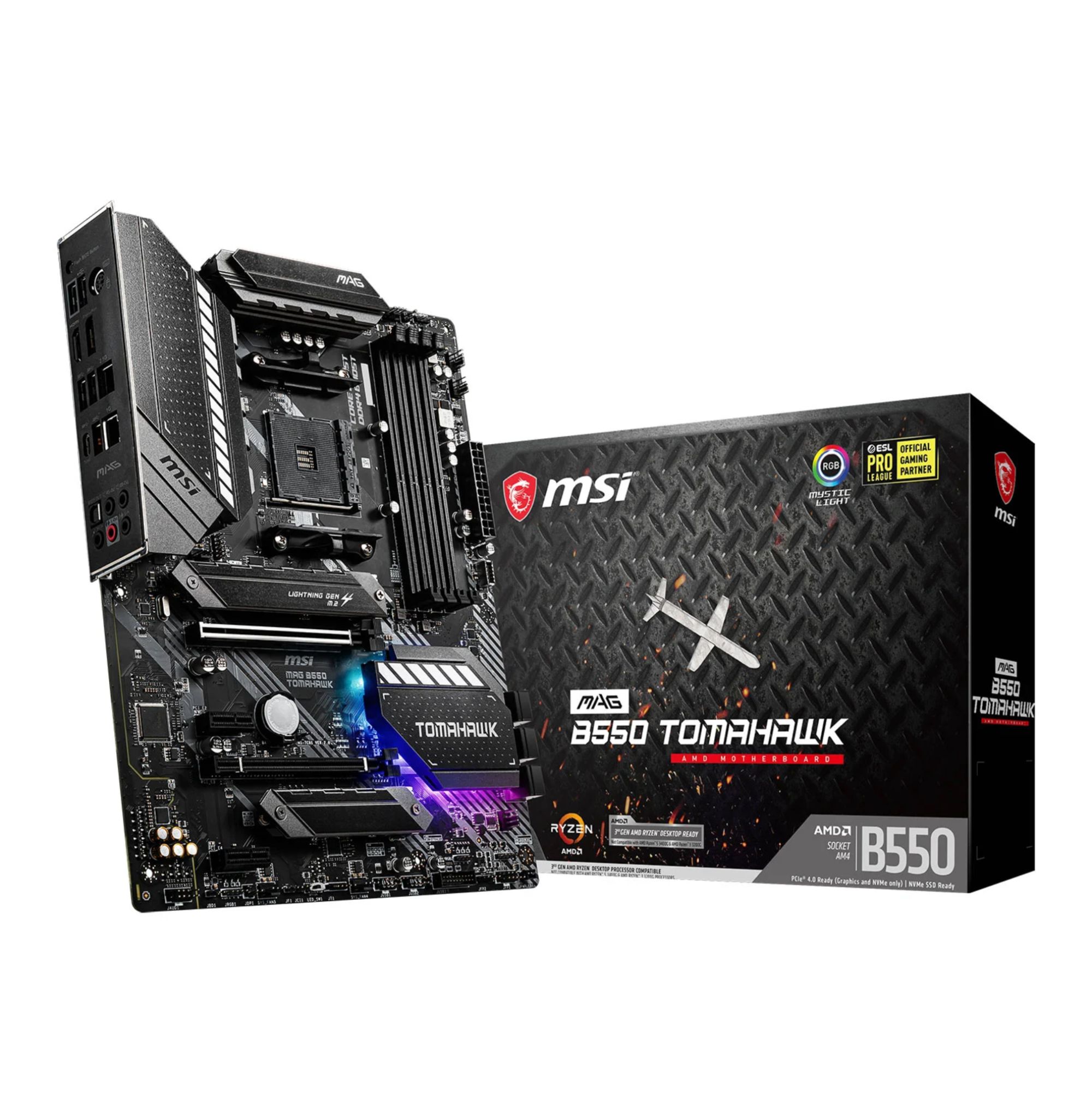 MSI AMD B550 MAG TOMAHAWK AM4 DDR4 ATX Motherboard