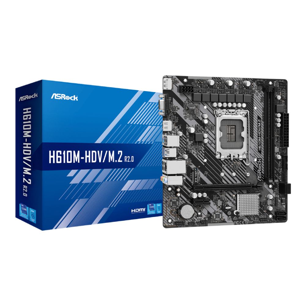 i5 12400&H610M-HDV/M.2 セット Asrock H610M-HDV/M.2 R2.0 Micro-ATX LGA 1700 Motherboard