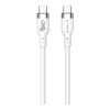 Hyper HyperJuice 240W Silicon USB-C to USB-C Cable 6 Feet - White