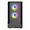 CiT Level 5 Tempered Glass Micro-ATX Mesh Gaming PC Case with 3 x ARGB Fans - Black