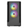 CiT Level 5 Tempered Glass Micro-ATX Mesh Gaming PC Case with 3 x ARGB Fans - Black