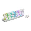 MSI VIGOR GK30 RGB Mechanical UK English Gaming Keyboard and Clutch GM11 Mouse Combo - White