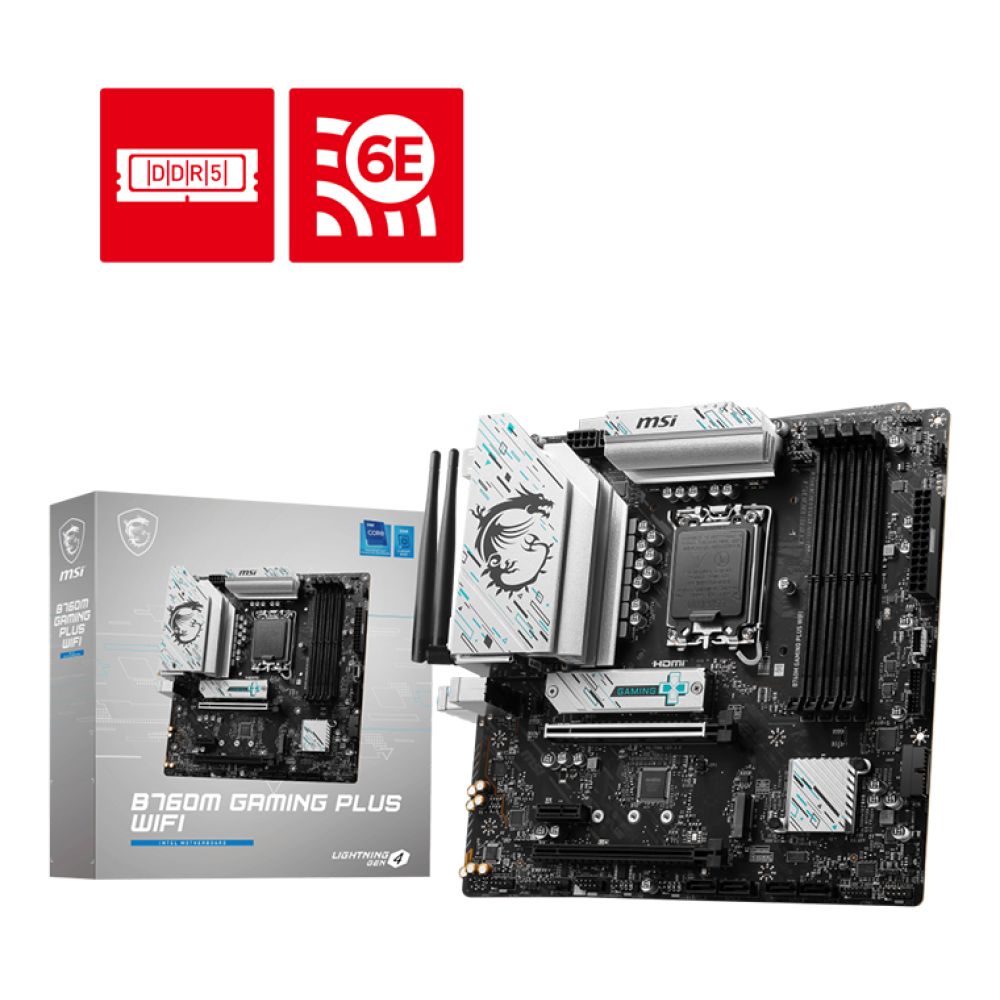 MSI B760M GAMING PLUS WIFI 新品未開封品 MSI B760M GAMING PLUS WIFI Micro ATX LGA 1700 Motherboard