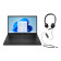 HP 17-cn0104na Intel Pentium Silver 4GB RAM 128GB SSD 17.3" Windows 11 Home S Laptop + Headset Bundle