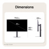 LG UltraGear G6 32G620B-B 31.5" Quad HD IPS 200Hz 1ms Height Adjustable Gaming Monitor