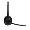 Poly Mission 425 Wired On-Ear Headset - Black