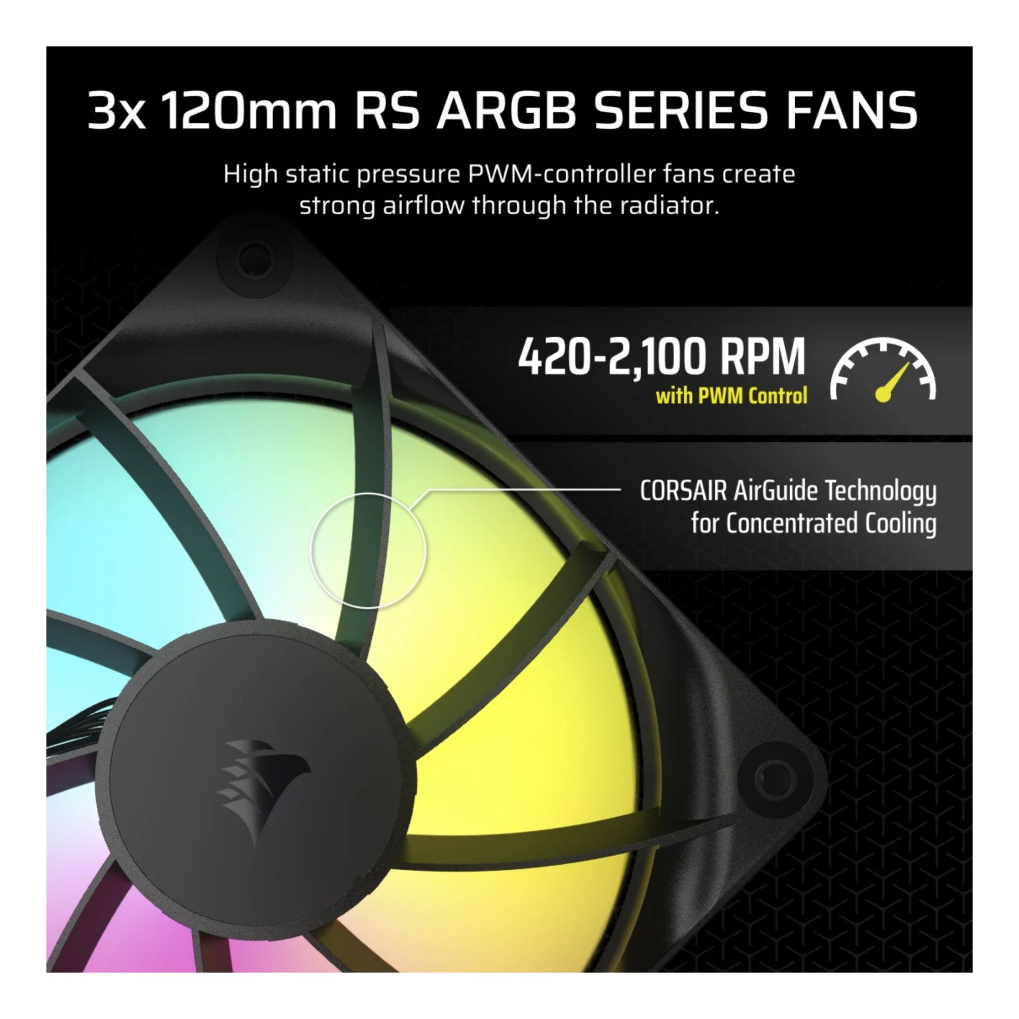 Corsair NAUTILUS 360 RS ARGB AIO Liquid CPU Cooler Black