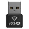 MSI AX 1800 Nano GUAX18N 1201 Mbps USB 2.0 Black Adapter