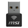 MSI AX 1800 Nano GUAX18N 1201 Mbps USB 2.0 Black Adapter
