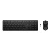 HP 495 Dual-Mode Full-size Wireless Keyboard and Mouse Set - Black
