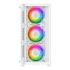 Vida Lucid Micro-ATX Tower Tempered Glass Gaming PC Case - White