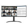 Refurbished - LG 34WR55QK-B 34" WQHD Height Adjustable USB-C Curved Monitor