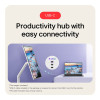 LG 32U889SA-W 32" IPS Ultra HD 4K Smart Touch Display Height Adjustable Smart Swing Monitor and Speakers