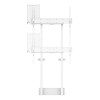Neomounts WL55-875WH1 Move Lift Motorised Height-Adjustable Wall to Floor Stand 55"-100" Screen Size and Max Load 110KG