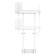 Neomounts WL55-875WH1 Move Lift Motorised Height-Adjustable Wall to Floor Stand 55"-100" Screen Size and Max Load 110KG