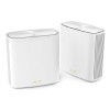 ASUS ZenWiFi XD6 Wi-Fi 6 Dual-Band Mesh Router - White 2 Pack