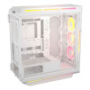 Corsair iCUE LINK 5000T LX RGB Tempered Glass Mid Tower Gaming PC Case - White