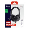 Trust Ayda Max USB Wired Over-Ear Stereo Headset - Black