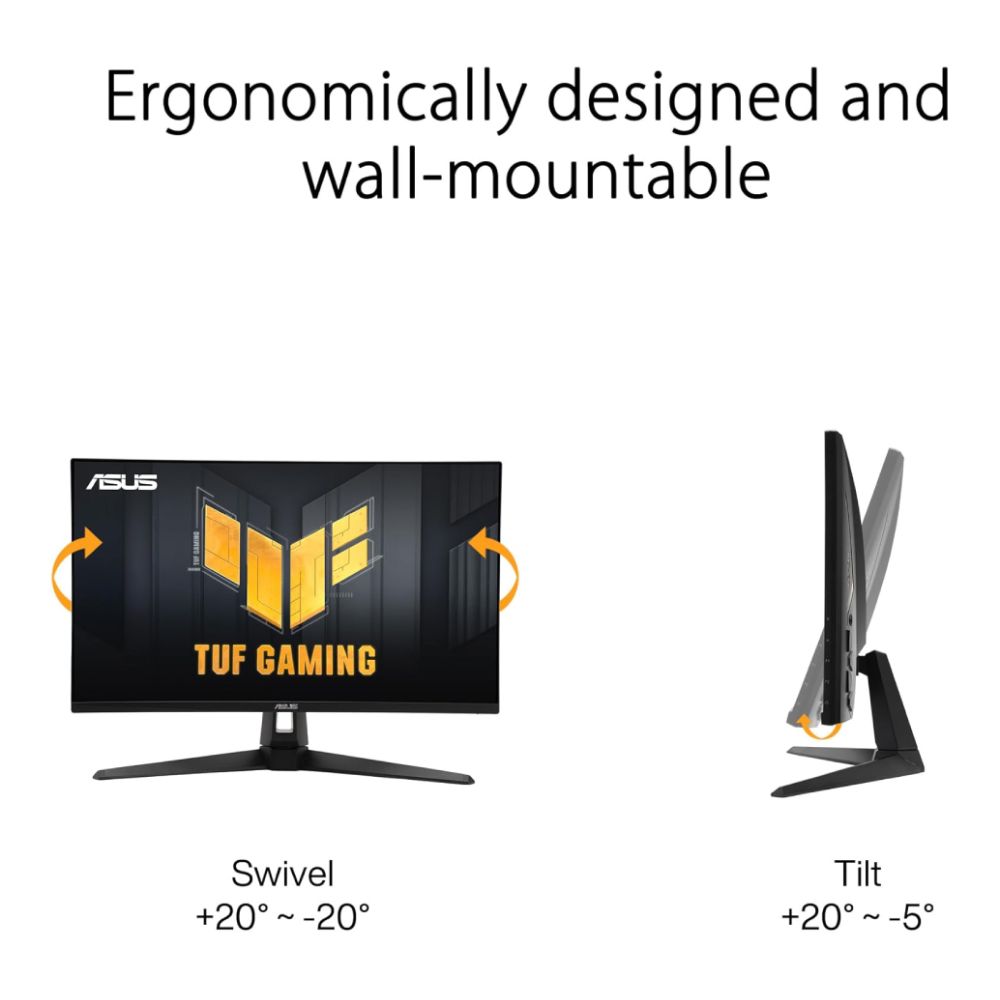 ASUS TUF 27″ QHD 300Hz Fast IPS Gaming Monitor with Built-In Speakers