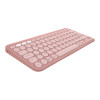 Logitech Pebble Keys 2 K380s Wireless + Bluetooth QWERTY Keyboard - Pink