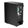 1st Player Go6-BK-4FS1 Tempered Glass Mid Tower Gaming Case - Black with RGB Fans