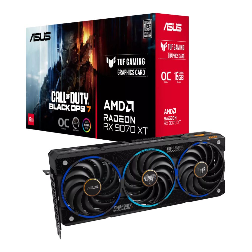 ASUS TUF RX 9070 XT 16GB OC COD BO7 Edition Graphics Card
