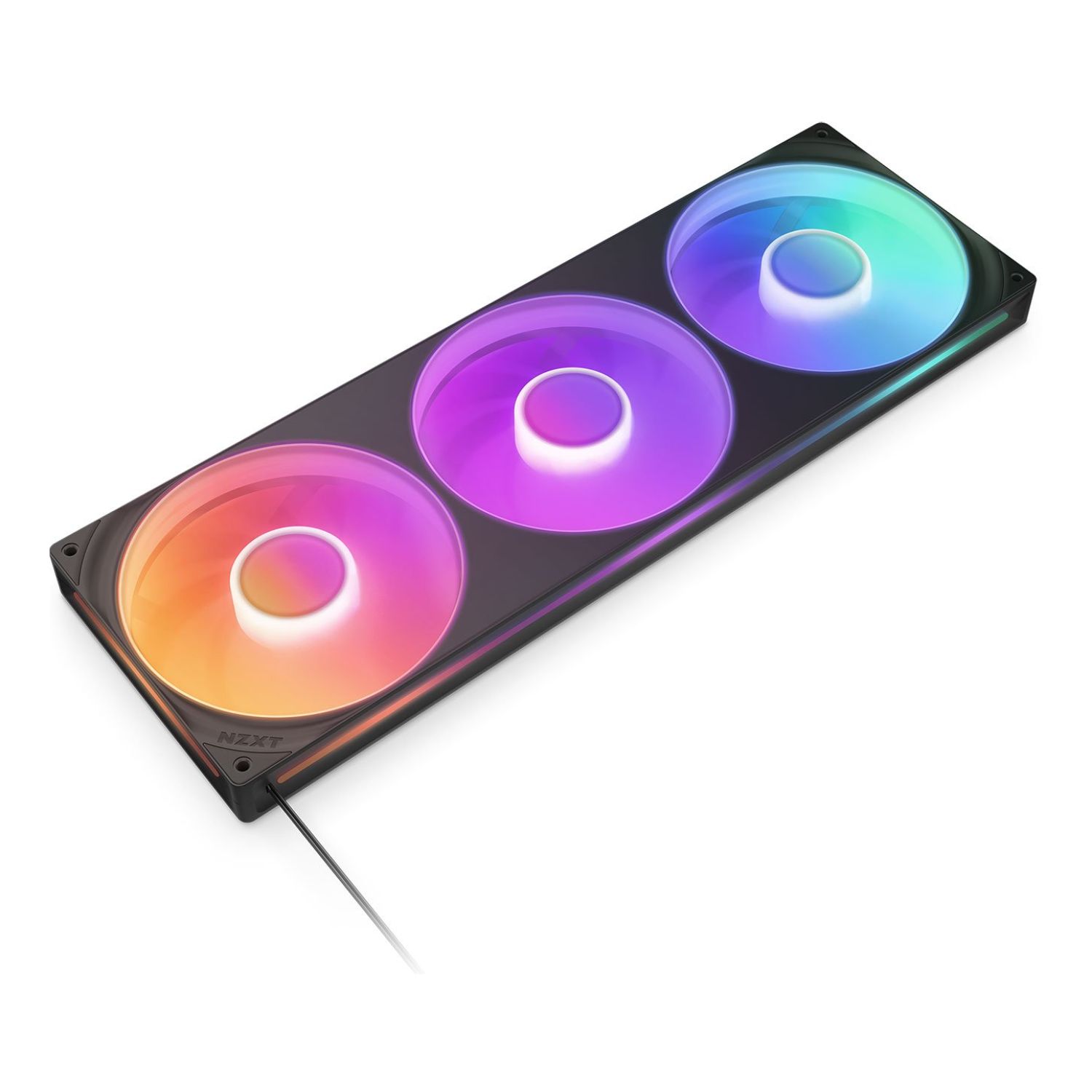 NZXT F420 RGB Core 140mm Pc Fans Black 3 Pack Case