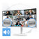 MSI Modern MD342CQPW 34" Curved QHD 120Hz 1ms USB-C Height Adjustable Monitor