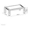 Neomounts NSMONITOR20 Height Adjustable Monitor & Laptop Riser