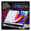 Acer Chromebook Spin 314 CP314-2HN-37VC NX.KYKEK.003 Intel Core i3-N305 8GB RAM 128GB eMMC 14" Touchscreen Chrome OS Convertible Laptop