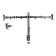 Neomounts FPMA-D550DBLACK 10-32" Full Motion Desk Mount Clamp & Grommet Dual Monitor Arm - Black