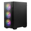 Refurbished - MSI MAG FORGE M100R ARGB MicroATX Tempered Glass Gaming PC Case - Black