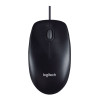 Logitech M90 Wired Ambidextrous USB Mouse - Black