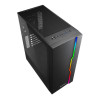 Refurbished - Sharkoon RGB Slider Tempered Glass Mid Tower ATX Gaming PC Case - Black