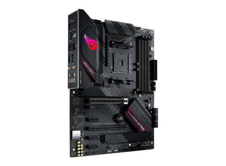 Front and internal side of ASUS AMD B550 ROG STRIX B550-F GAMING WIFI II AM4 DDR4 ATX Motherboard 