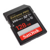 SanDisk Extreme 128GB UHS-I Class10 SDHC Memory Card - Black