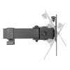 Neomounts FPMA-D550DBLACK 10-32" Full Motion Desk Mount Clamp & Grommet Dual Monitor Arm - Black