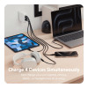Hyper HyperJuice 100W USB-C GaN Safety Tested Travel Charger With 4 Ports - White