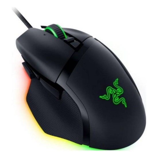 Razer Basilisk V3 gaming mouse with advanced optical sensor for precision tracking in gaming.
