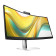 HP Series 5 Pro 534pm 34" Wide Quad HD 100Hz 5ms USB-C Height Adjustable Curved Conferencing Monitor with Speakers and Camera