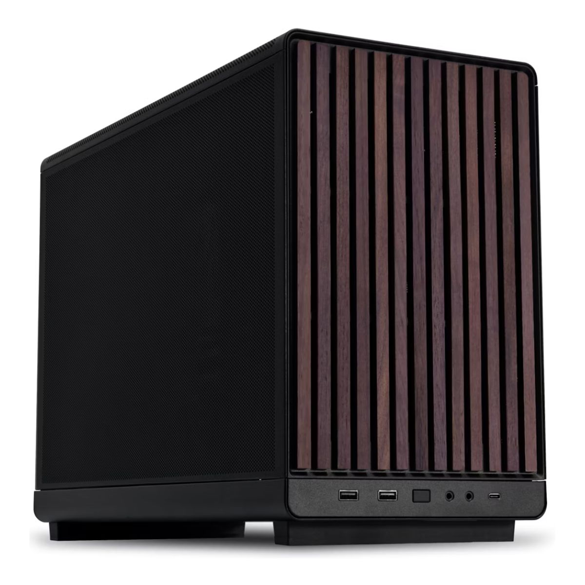 Compact LIANLI 岸*木様 PC Studio PC | Cabinet Tower Mini Black Wood A3-mATX Li Lian Woo A3-mATX Case, PCケース(自作PC用)