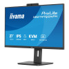 iiyama ProLite XB2797QSNPH-B1 27" Quad HD IPS 75Hz 1ms USB-C Height Adjustable Monitor with Speakers and Webcam - Matte Black