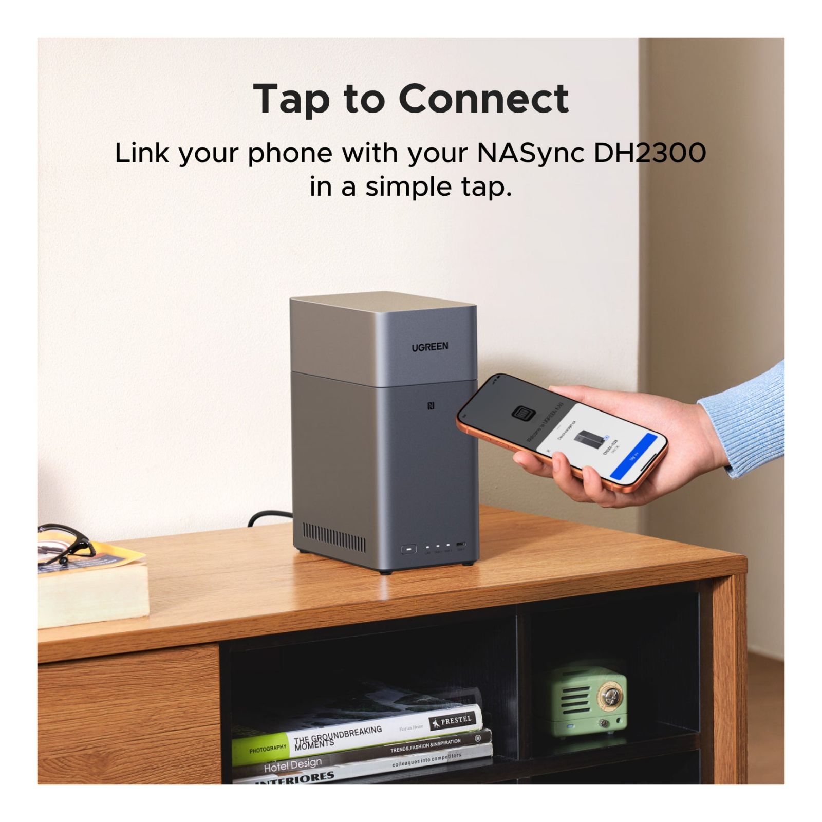UGREEN NASync DH2300 2-Bay-NAS (Diskless) + HDMI Cable