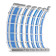 Antec White/Blue PSU 6 Pack (1x 24 Pin, 1x 4+4 Pin, 2x 8 Pin, 2x 6 Pin Extension Cable Kit