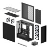 Arctic Xtender ARGB Mirror Tempered Glass Mid Tower PC Case - Black