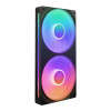 NZXT F240 RGB Unibody 8-Pin PWM PC Fan Black - 2-Pack