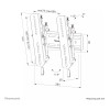 Neomounts WL35S-850BL12 24-65" Lockable Tilting TV Wall Mount - Black
