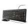 Trust TKM-250 Full-size Wired Keyboard and Mouse Set - Black