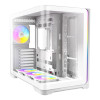 Antec C5 Curve ARGB Tempered Glass Mid Tower Gaming PC Case - White
